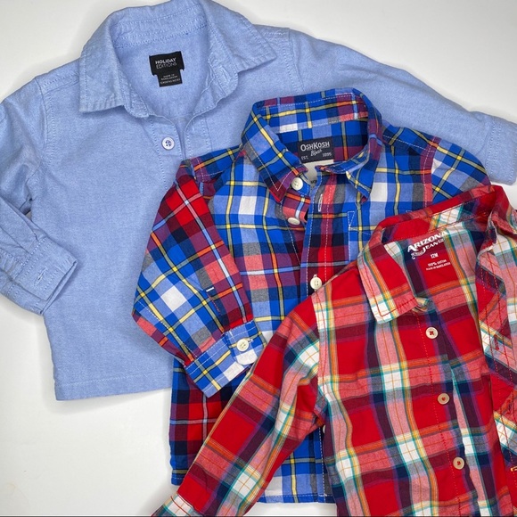 OshKosh B'gosh Other - Baby boy long sleeved 12 month shirts